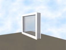 Starkregenschutz Kellerfenster - Festverglasung